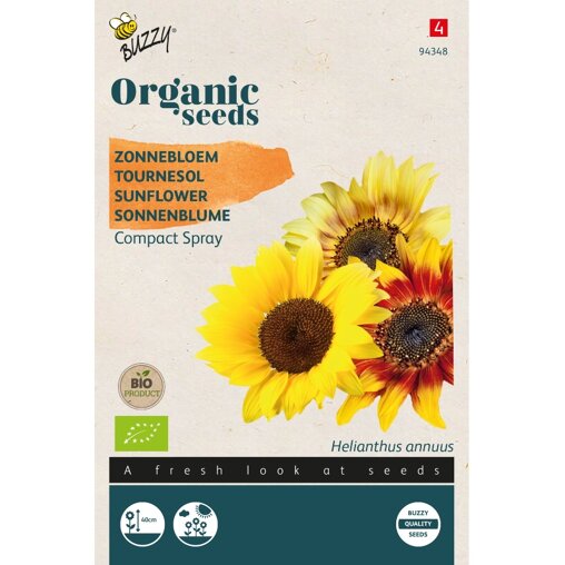Buzzy ® Bio Zonnebloem Compact Spray Voorzijde